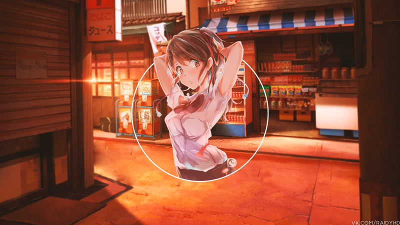 这波动漫少女画中画壁纸 高清质感拉满