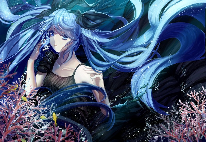 初音未来壁纸合集 蓝眸长发二次元少女