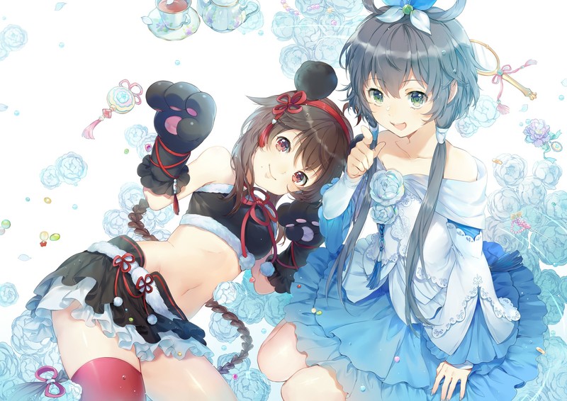 漫画风动漫少女壁纸合集