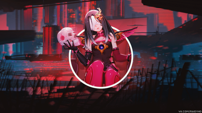 赛博霓虹感拉满！这些动漫少女画中画壁纸太绝了