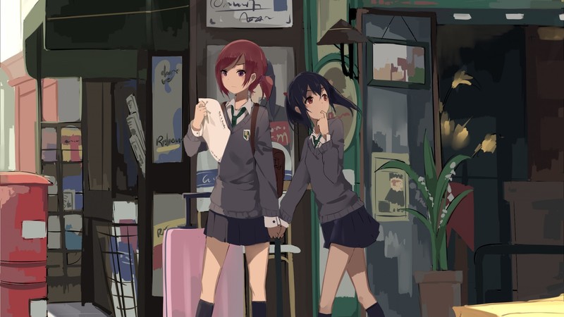 LoveLive系列偶像美少女壁纸：西木野真姬与矢泽妮可