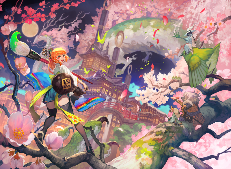 这套超绝的二次元少女数字画壁纸 你一定要存