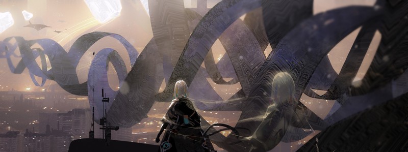 赛博朋克科幻动画城壁纸！速存这组氛围感拉满的未来都市图