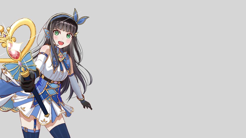 LoveLive! Sunshine黑泽黛雅魔法少女主题壁纸 二次元少女烟雾背景高清图