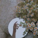 女生清新干净有意境的真人镜子头像合集 共8张