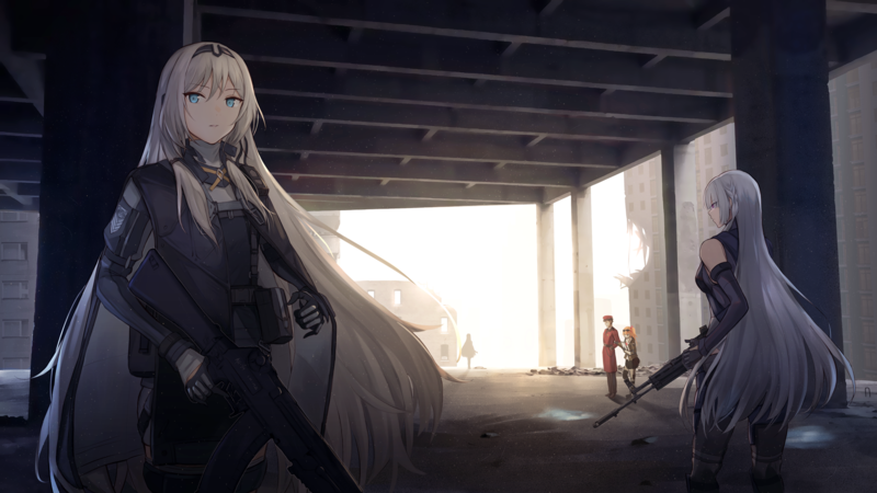 少女前线动漫女团数字肖像壁纸