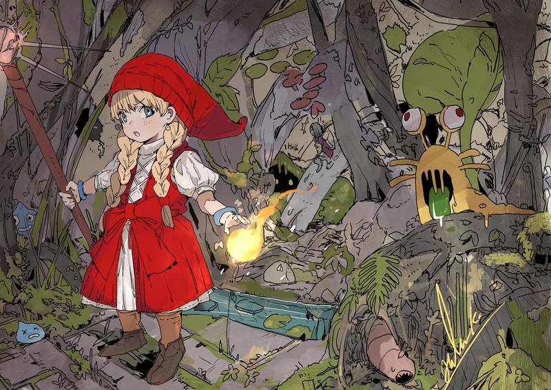 这组二次元壁纸太绝了！画风超赞的龙系少女手绘合集