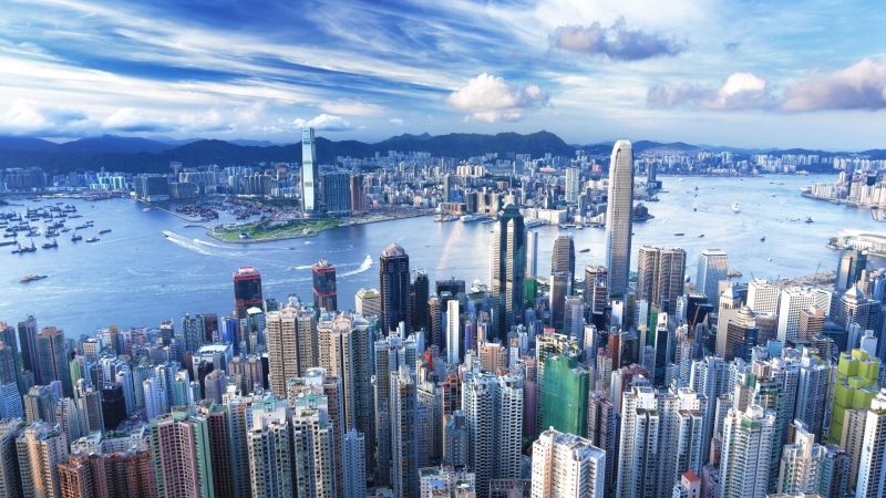 香港动漫风2K高清城景壁纸