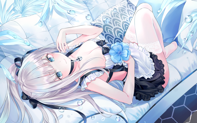 多款俯拍角度二次元少女高清插画壁纸合集