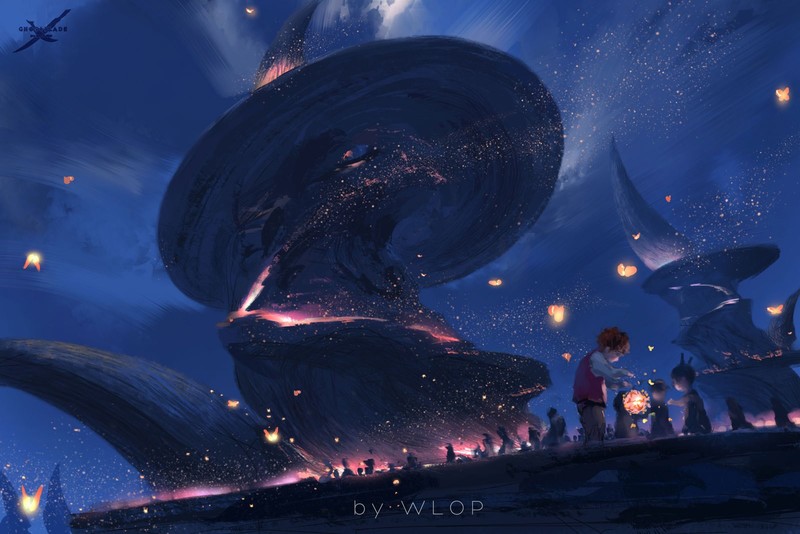 WLOP笔下的奇幻二次元插画壁纸合集