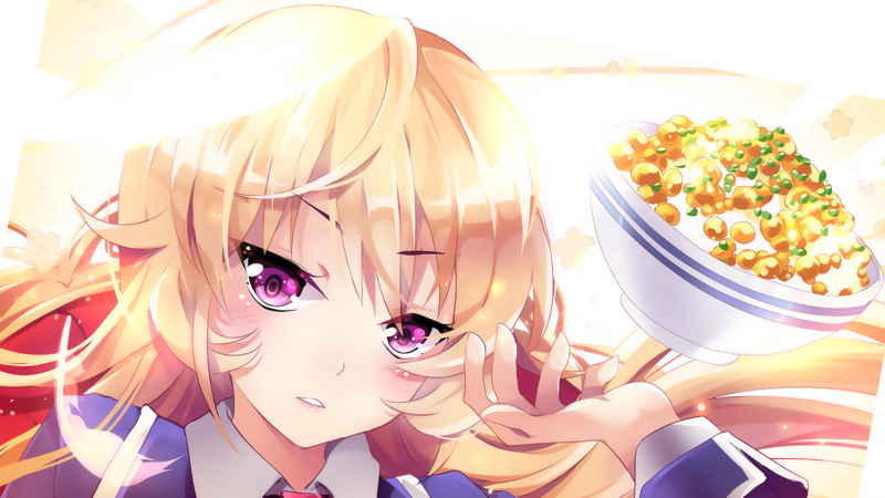 超绝二次元少女壁纸合集！金发紫瞳超养眼