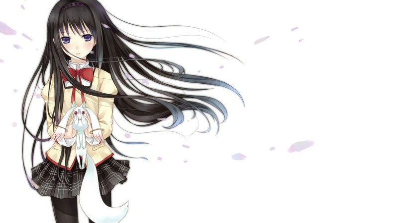 二次元角色壁纸合集 黑发紫眼少女,动漫角色,高清壁纸