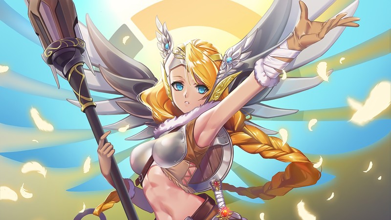 《守望先锋》天使小姐姐动漫风高清壁纸合集