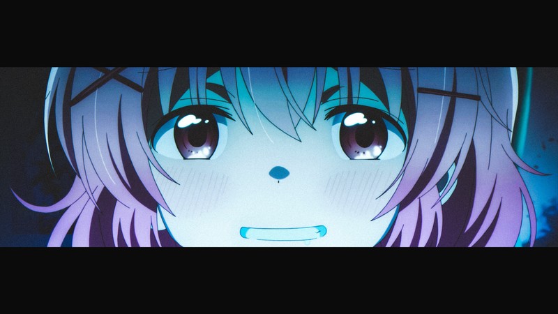 混沌酱 动漫 漫画女孩系列 青蓝色高清壁纸