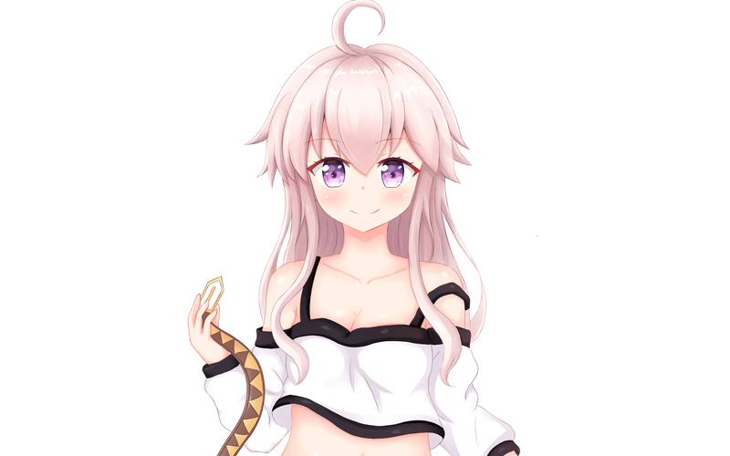 银发紫眸少女笑颜壁纸 从零开始的魔法书主角