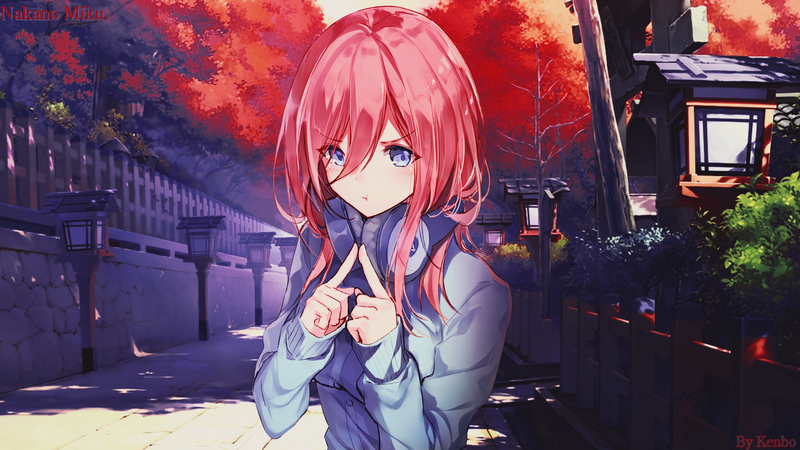 中野三玖绝美壁纸合集！五等分的花嫁少女壁纸