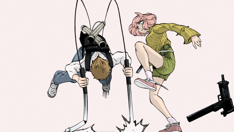 动漫战斗美少女壁纸合集