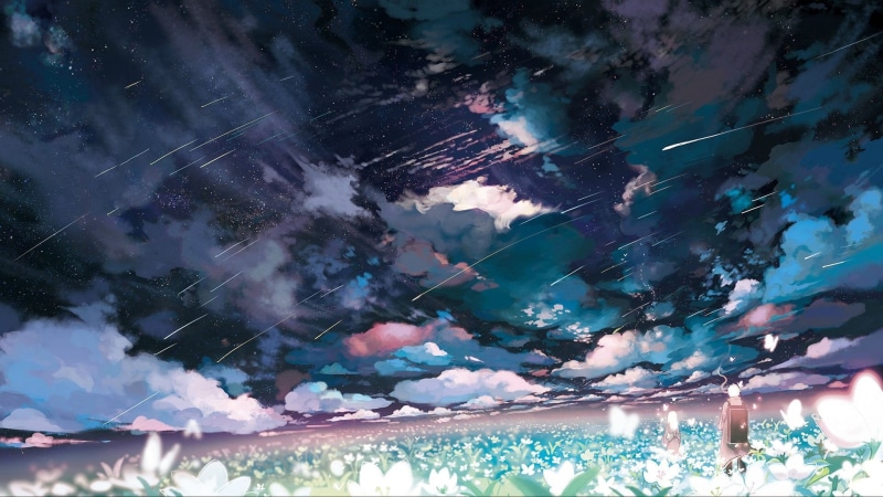 蟲師绝美场景壁纸 藏着夏夜的流星与温柔