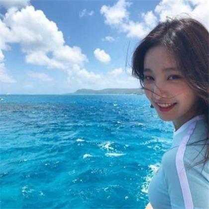女生海边真人头像合集 共14张