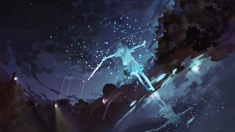 青色调动漫少女壁纸合集