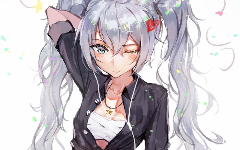初音未来壁纸来了！二次元少女蓝发造型超绝