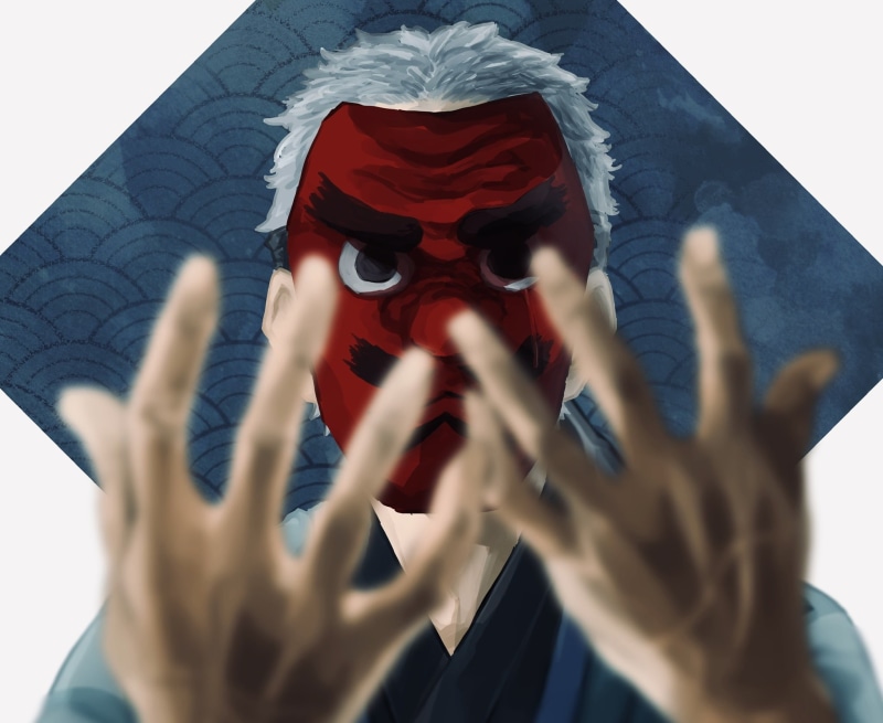 鬼灭之刃高清壁纸 鳞泷左近次1080P动漫壁纸