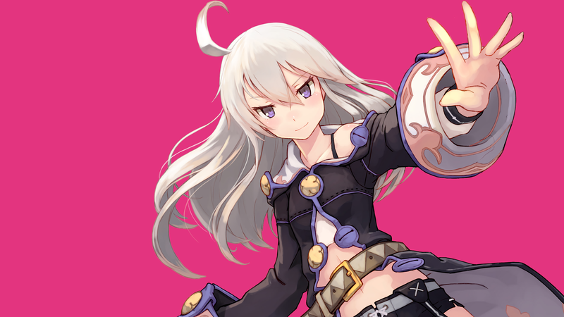 银发紫眸笑颜少女 从零开始的魔法书高清壁纸
