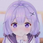 冰紫色梦幻动漫少女头像，5张氛围感拉满的头像合集