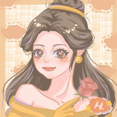 6人群用迪士尼公主可爱头像 一共6张哦