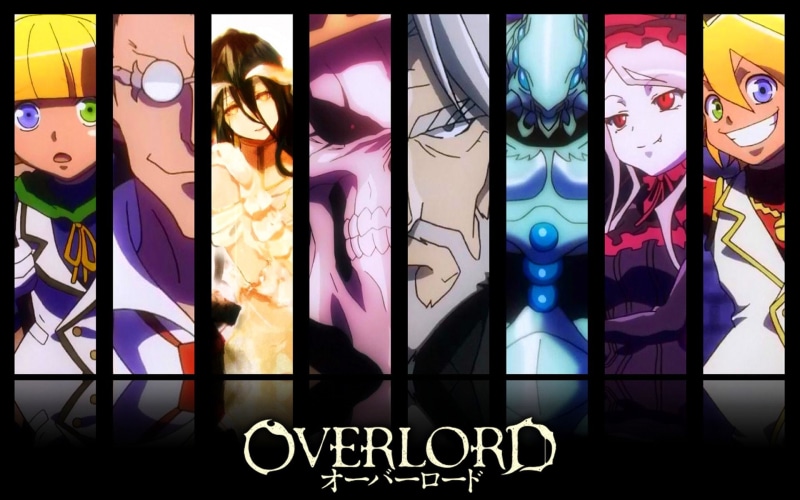 《Overlord不死者之王》高清壁纸合集 自带创意拼贴感的动漫角色图