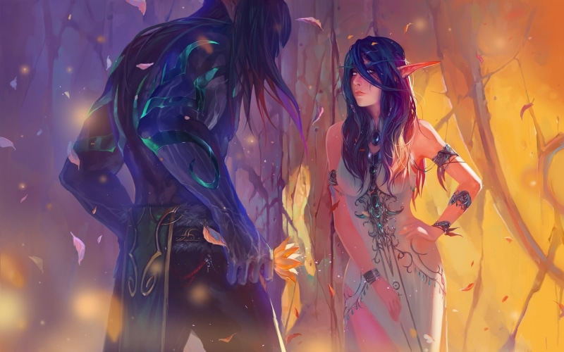 伊利丹和泰兰德绝美壁纸合集 魔兽粉必存