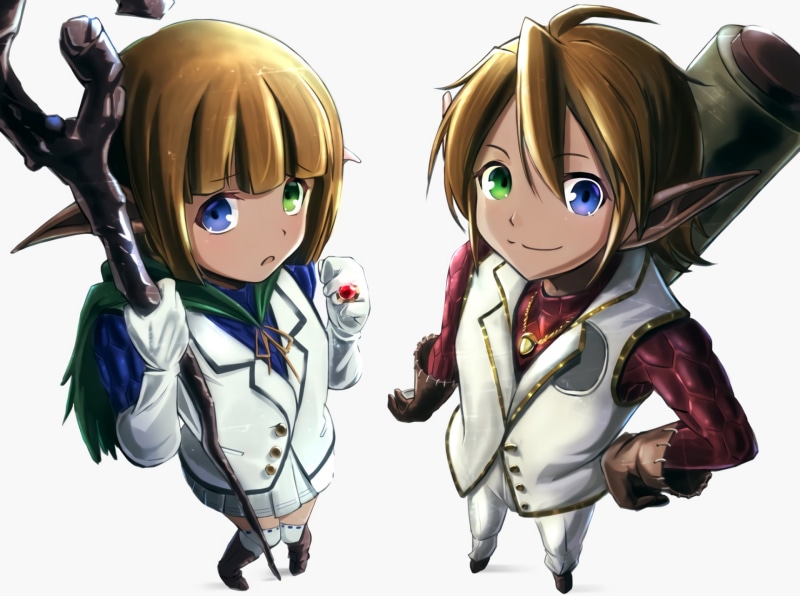 骨王同人壁纸合集 亚乌菈·贝拉·菲欧拉，马雷·贝拉·菲欧拉，安兹·乌尔·恭，雅儿贝德，异瞳，1080P高清壁纸