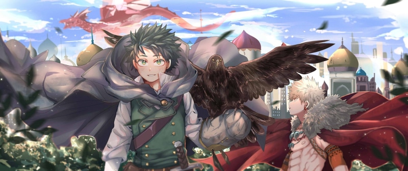 我的英雄学院壁纸合集！爆豪胜己和绿谷出久的高清壁纸