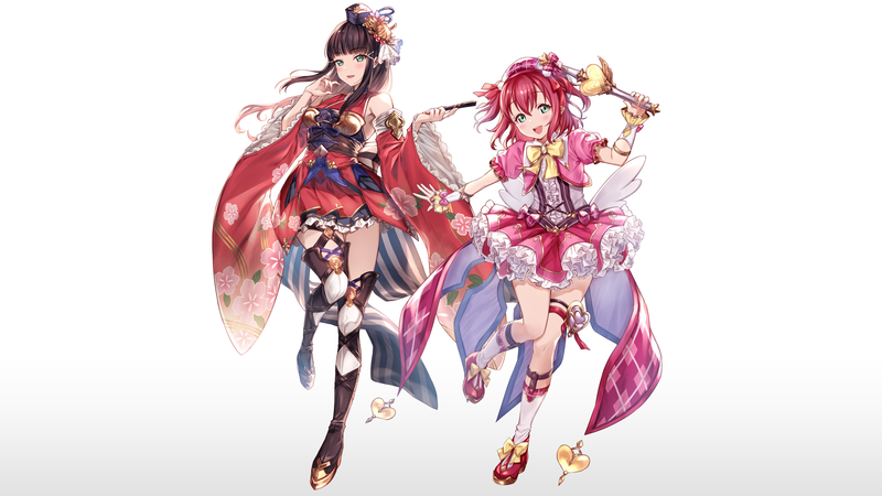 姐妹花贴贴！LoveLive! Sunshine黑泽姐妹纯白背景壁纸合集