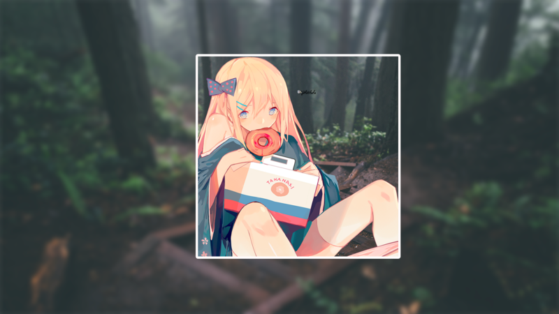 这张壁纸合集太香了！画中画风格的动漫少女高清壁纸