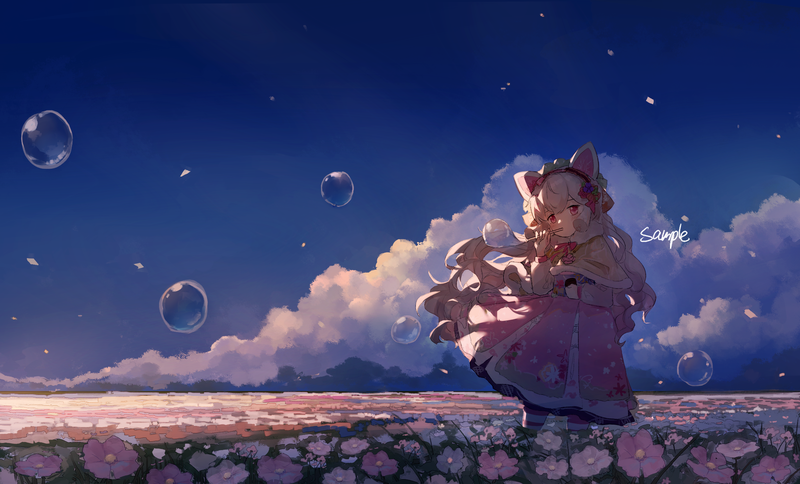 动漫少女数字艺术肖像壁纸合集