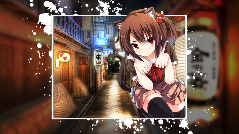 二次元少女赛博都市壁纸