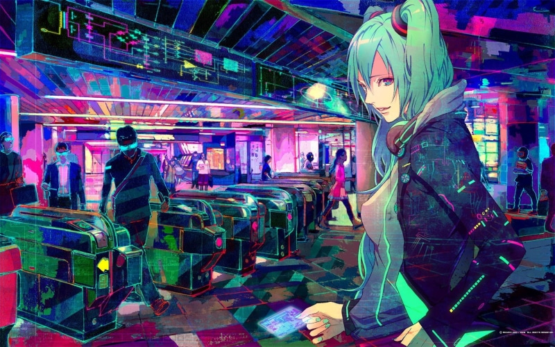 攻壳机动队素子姐！赛博美人都市氛围感壁纸直接封神
