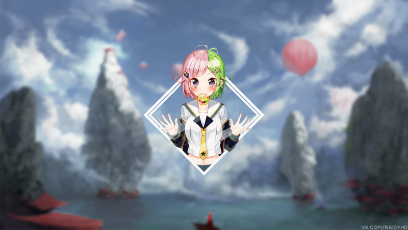 多款动漫女生画中画高清壁纸