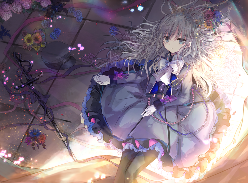 养眼二次元少女壁纸合集 绿眼花裙超吸睛