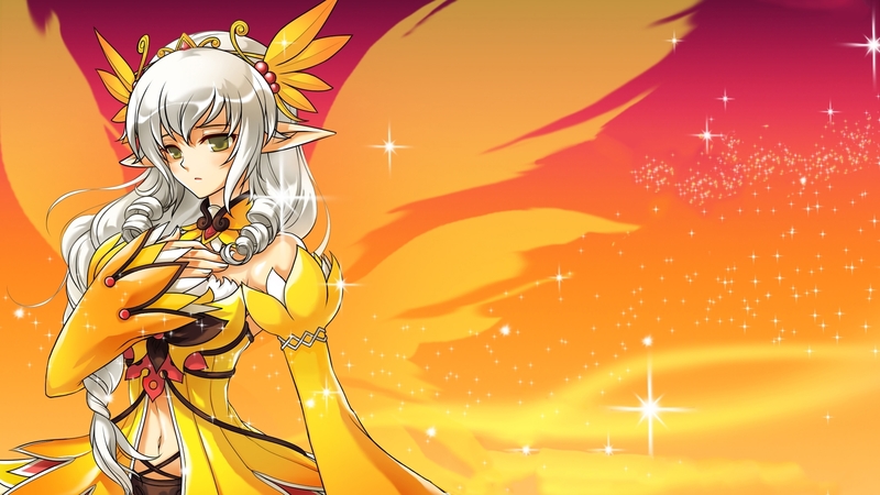 翅膀 长裙 动漫 精灵 仙女 高清壁纸