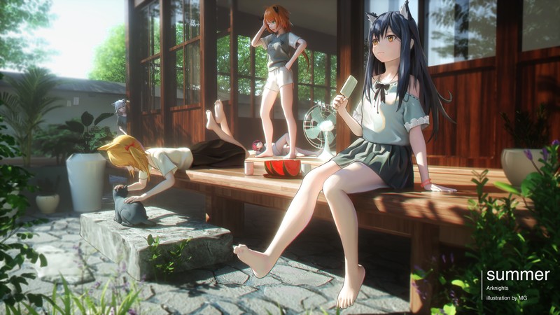 动漫少女数字艺术高清壁纸