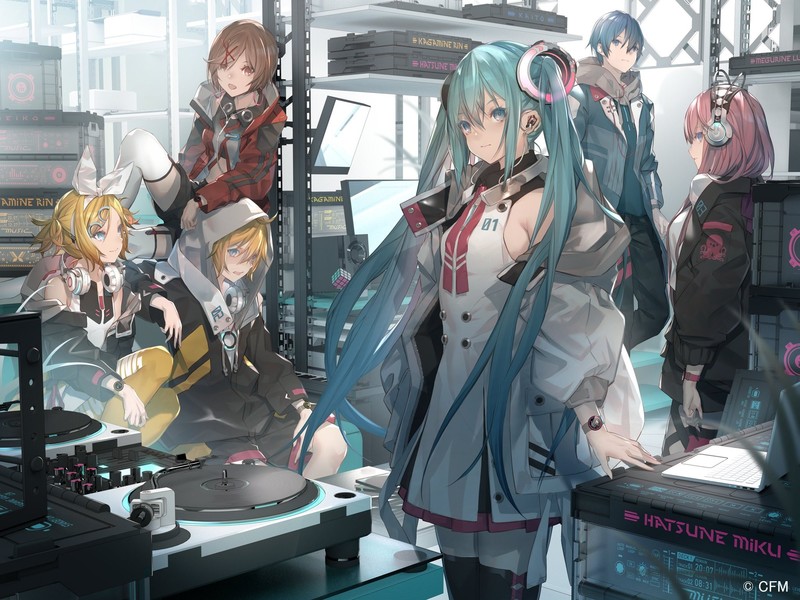 Vocaloid国风少女高清数字绘壁纸