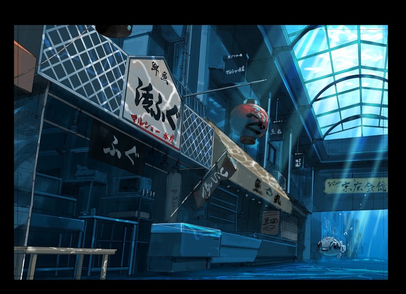 绝美二次元水下光影壁纸合集