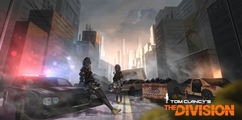 动漫风壁纸合集：少女与硬核装备的都市氛围感场景