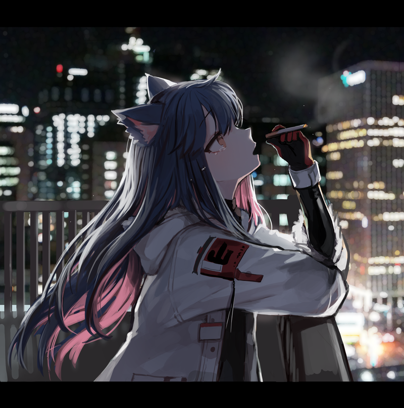 这是一组二次元少女数字艺术壁纸