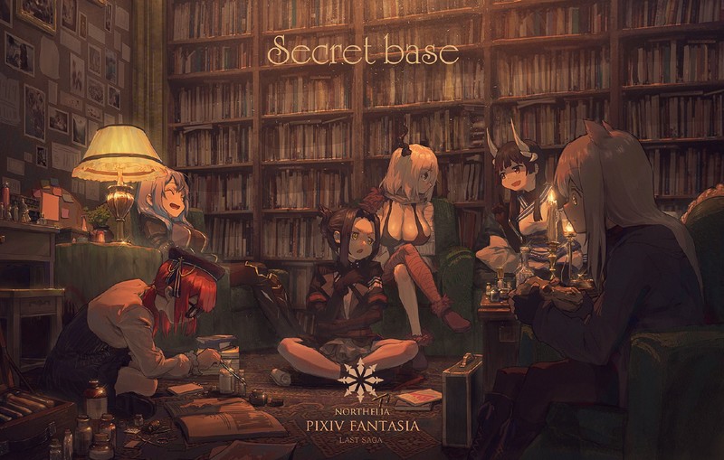 红发魅魔少女的Pixiv幻想曲房间壁纸