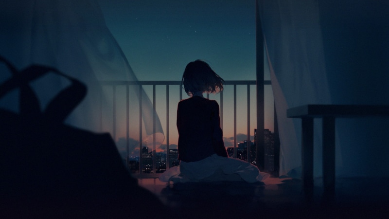 深夜都市二次元少女壁纸合集