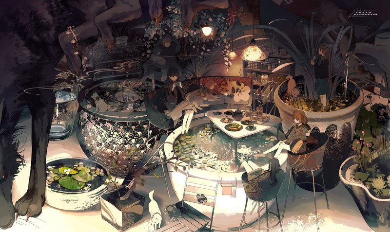 这份壁纸合集太养眼了！二次元少女与修勾的治愈瞬间