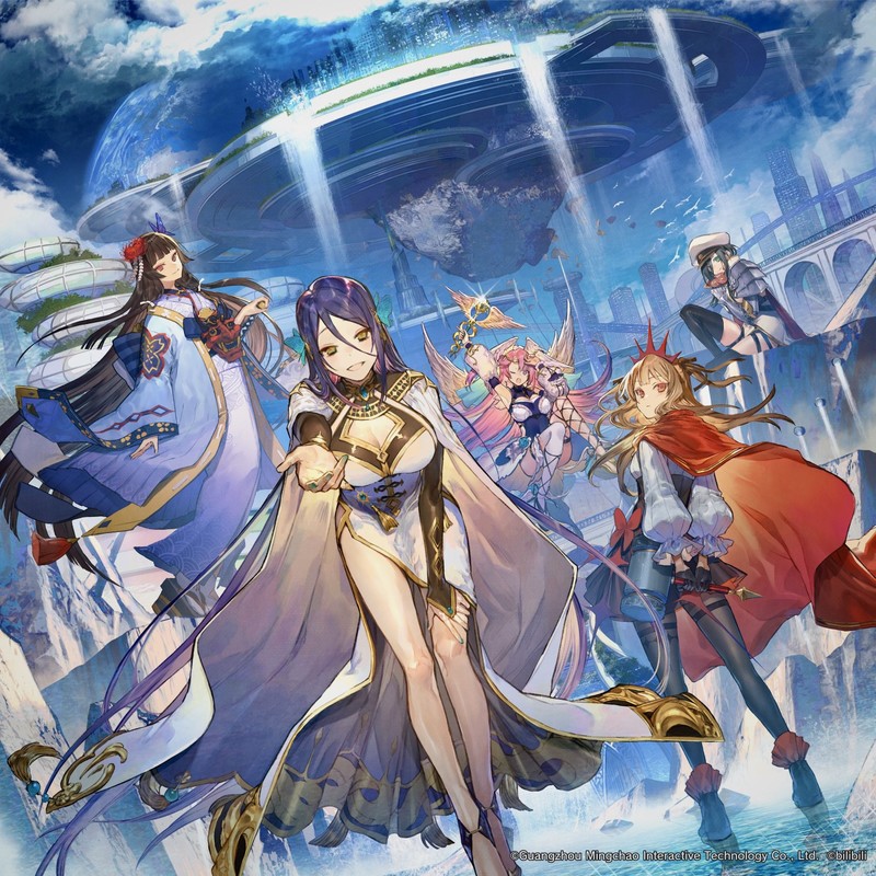 这组壁纸的主角是二次元少女 竖版2D手绘头像合集
